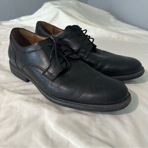 Johnston & Murphy Mason Plain Toe Men's Black Leather Dress Shoes Sz 11M